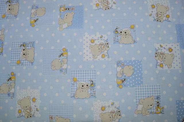 Vendita on line cotone orsetto var. 80 - tessuti arredo casa camerette