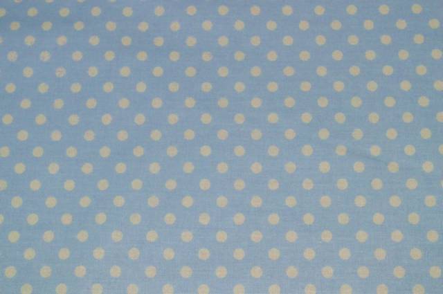 Vendita on line cotone pois celeste 82 - cotoni fantasie pois