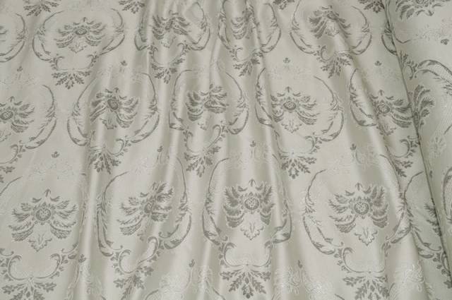 Vendita on line tessuto jacquard lurex argento 4867 - tessuti arredo casa per tovaglie per e damascati