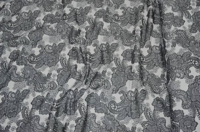 Vendita on line broccato grigio/nero 09 - tessuti abbigliamento chanel e broccati