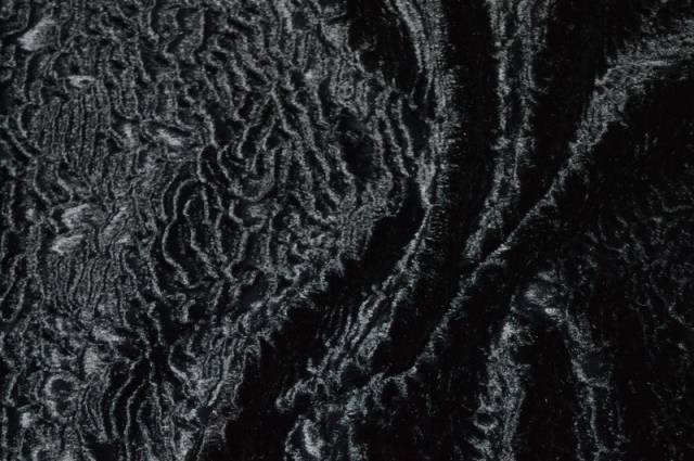 Vendita on line scampolo pelliccetta astrakan nero - tessuti abbigliamento pelliccia ecologica