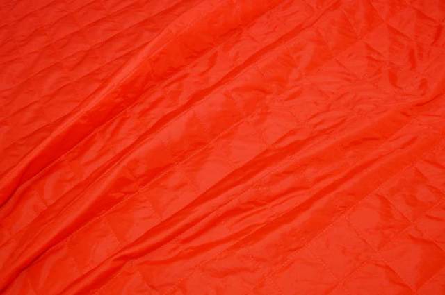 Vendita on line fodera trapuntata rombo arancio - tessuti abbigliamento fodere / adesivi trapuntate