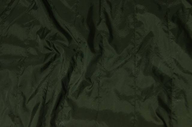 Vendita on line fodera trapuntata riga verde militare - tessuti abbigliamento