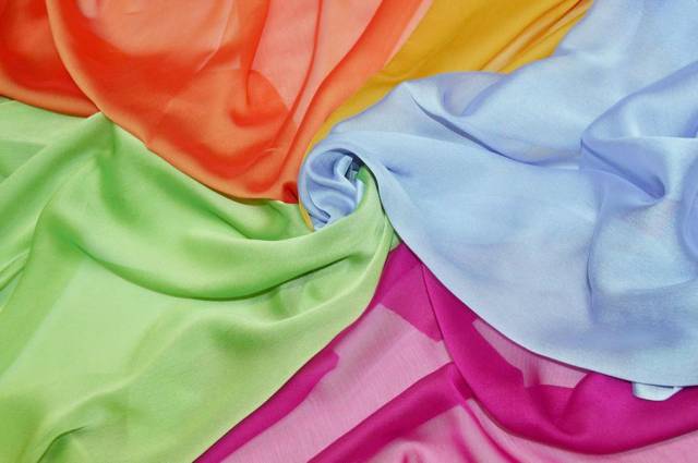 Vendita on line tessuto chiffon cangianti uniti - tessuti abbigliamento georgette / chiffon / dèvorè georgette/chiffon