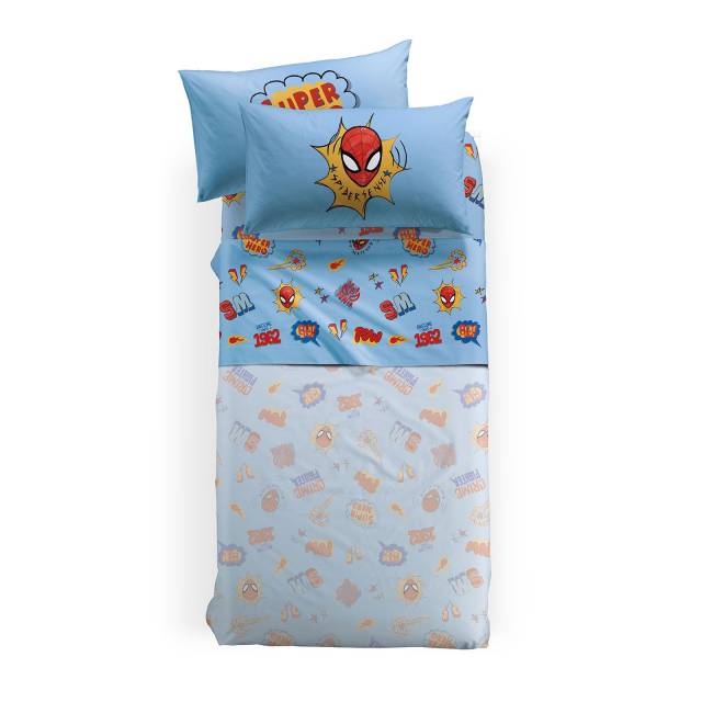 Vendita on line completo lenzuola una piazza e mezzo caleffi spider man new york - biancheria per la casa una piazza e mezzo