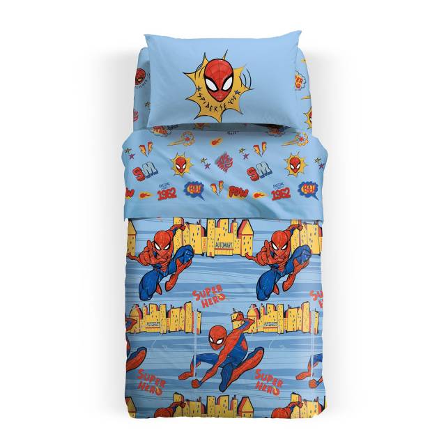 Vendita on line copriletto trapuntato una piazza e mezzo caleffi spider man new york - biancheria per la casa una piazza e mezzo
