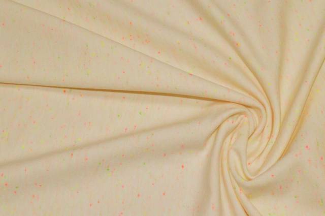Vendita on line maglina cotone effetto tweed panna - cotoni maglieria