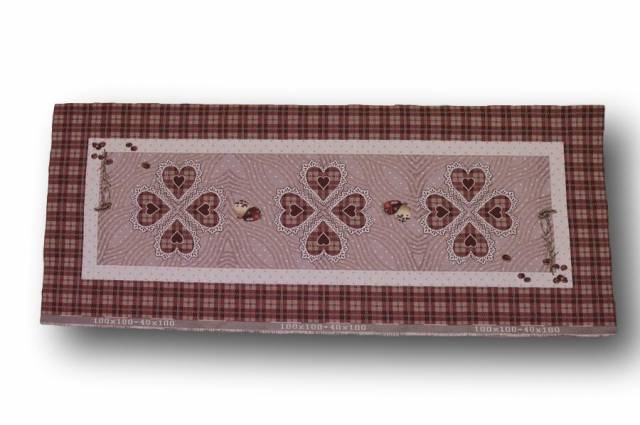 Vendita on line gobelin chocolate fantasia 11 runner cm 100x40 - tessuti arredo casa gobelin runner e copritavoli