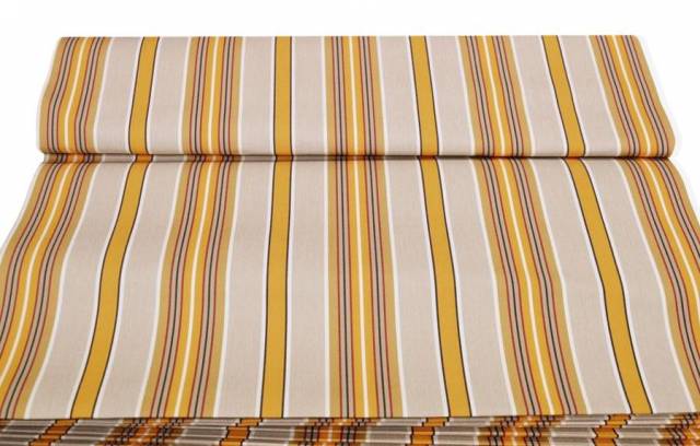 Vendita on line tenda sole rimini riga gialla/ecru' altezza 200 cm - tessuti per