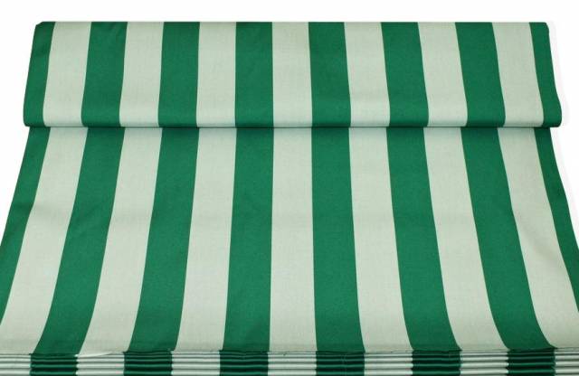 Vendita on line tenda sole riga verde/bianco melange altezza 200 cm - tessuti per