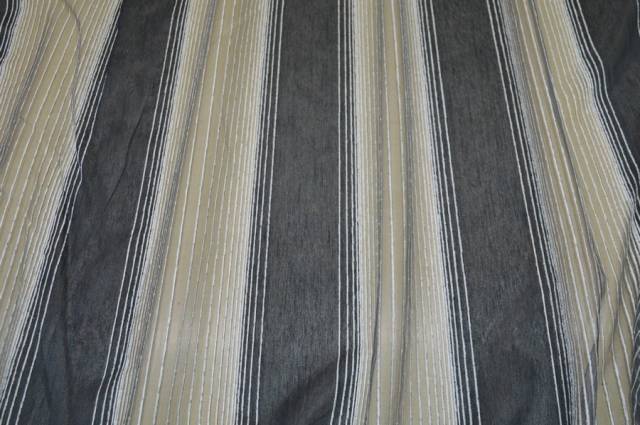 Vendita on line tessuto tenda fasciato grigio scuro - tessuti per a metraggio moderne