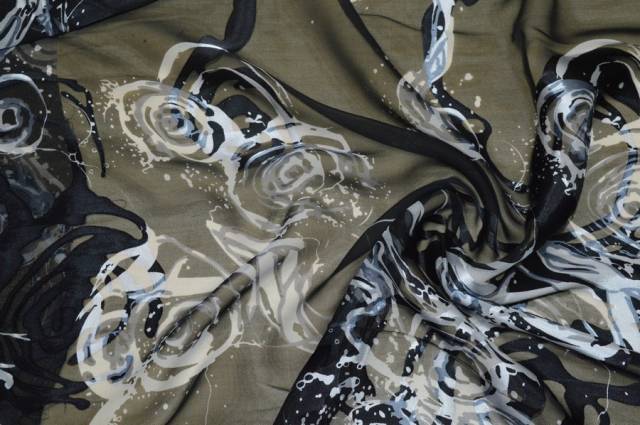 Vendita on line tessuto devore' seta fantasia 571 - tessuti abbigliamento georgette / chiffon / dèvorè