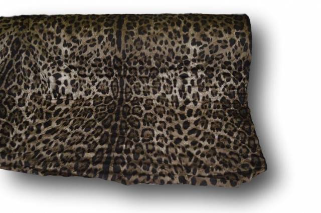 Vendita on line fodera trapuntata maculata leopardo - tessuti abbigliamento fodere / adesivi trapuntate