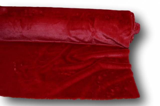 Vendita on line pelliccia sintetica rossa - tessuti abbigliamento pelliccia ecologica