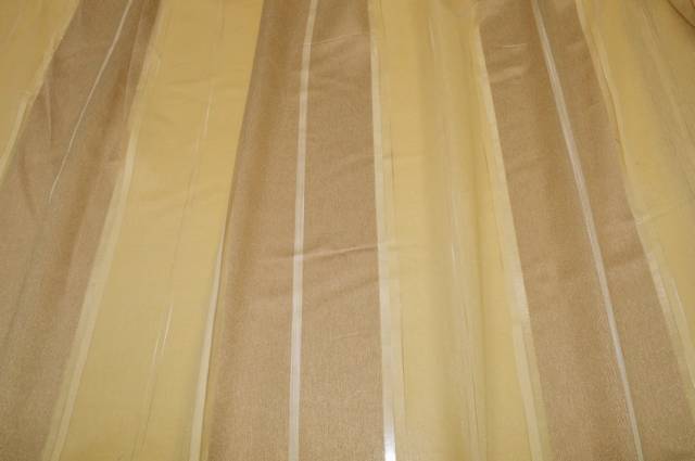 Vendita on line tessuto tenda riga giallo/beige - tessuti per a metraggio classiche