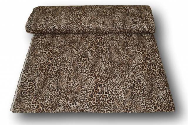 Vendita on line cotone scamosciato streatch leopardato - cotoni fustagni