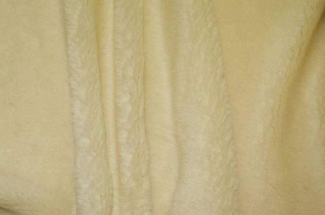Vendita on line tessuto pelliccetta ecologica panna - tessuti abbigliamento
