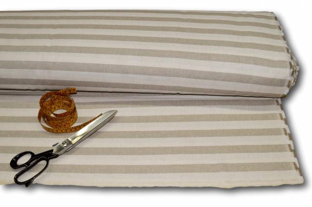 Vendita on line tessuto fantasia arredo riga beige - occasioni e scampoli tessuti arredo casa