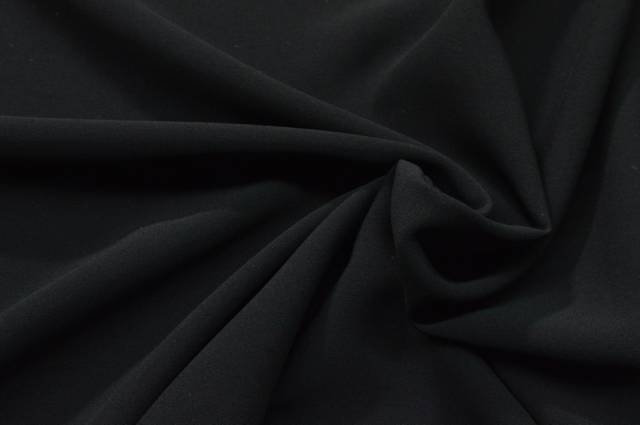 Vendita on line tessuto crepe stretch nero - tessuti abbigliamento