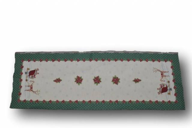 Vendita on line gobelin natale fantasia 9836 runner cm 47x140 - tessuti arredo casa gobelin runner e copritavoli