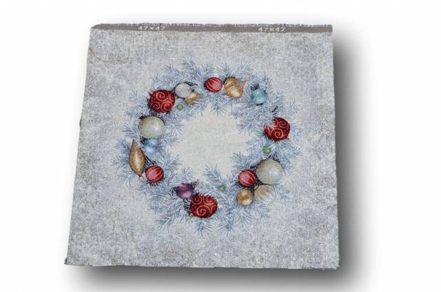 Vendita on line gobelin natale fantasia 9844 misura cm 47x47 - tessuti arredo casa gobelin cuscini 47x47 natalizi