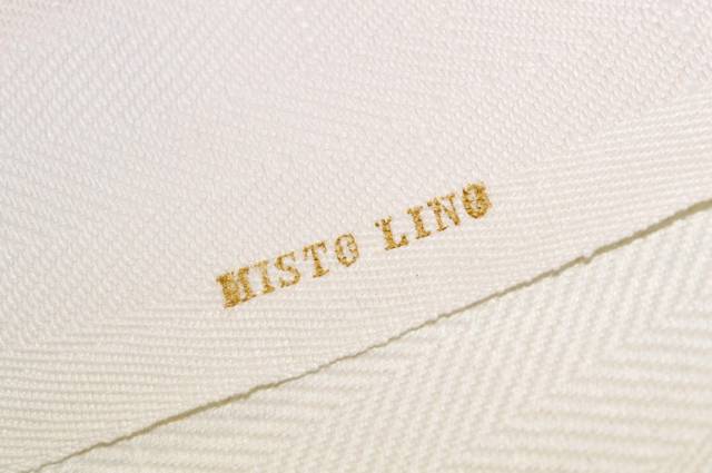 Vendita on line strofinaccio misto lino spinato bianco - tessuti arredo casa per tovaglie