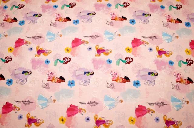 Vendita on line tessuto cotone disney principesse - cotoni