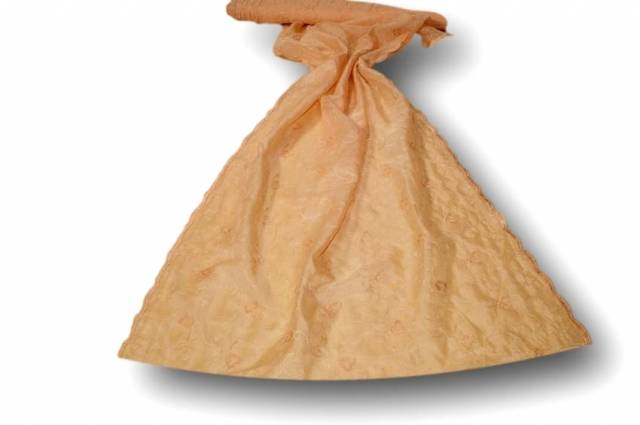Vendita on line tessuto tenda vetro velo ricamato salmone - tessuti per in offerta