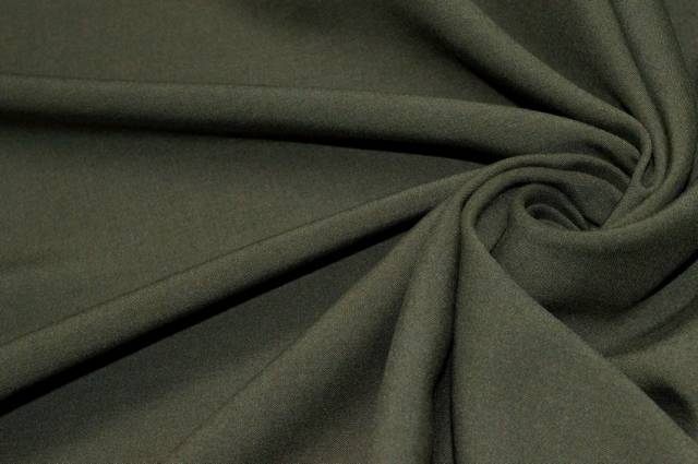 Vendita on line tessuto viscosa verde militare - tessuti abbigliamento viscosa