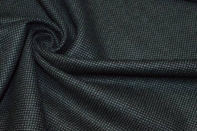 Vendita on line tessuto pura lana merino occhio di pernice grigio nero - tessuti abbigliamento