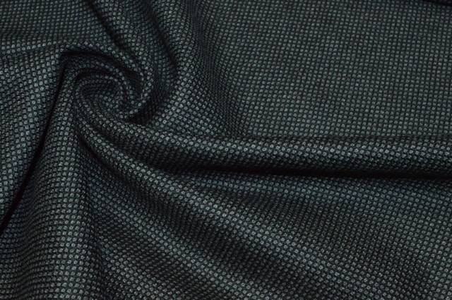 Vendita on line tessuto pura lana merino occhio di pernice grigio nero - prodotti