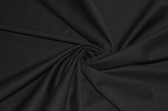 Vendita on line tessuto maglina filo di scozia nero - cotoni maglieria
