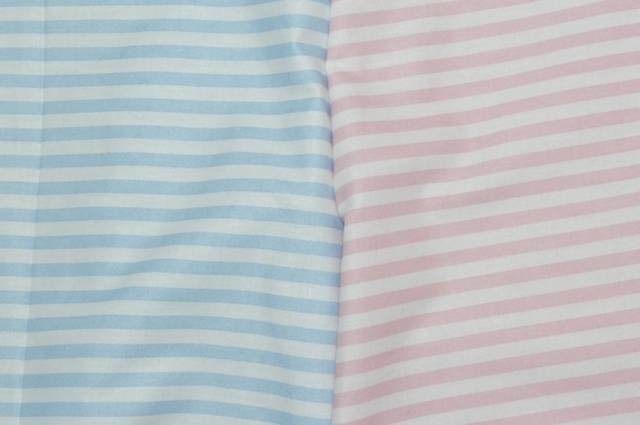 Vendita on line tessuto cotone righe rosa e celeste - ispirazioni neonati e bambini cotoni/lenzuolini fantasia