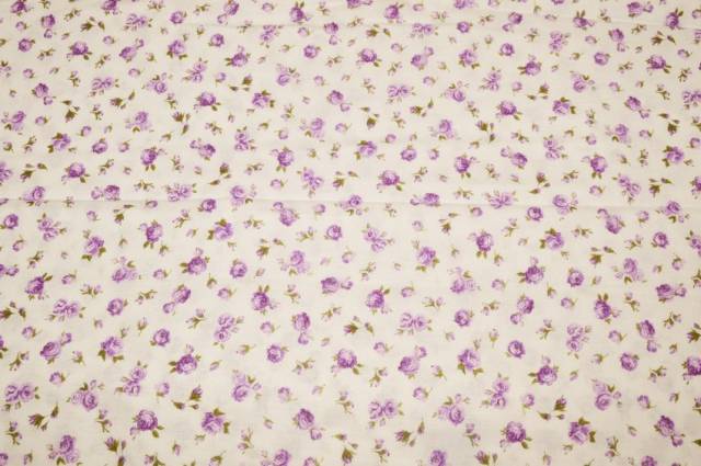Vendita on line tessuto cotone fantasia fiorellino lilla - cotoni