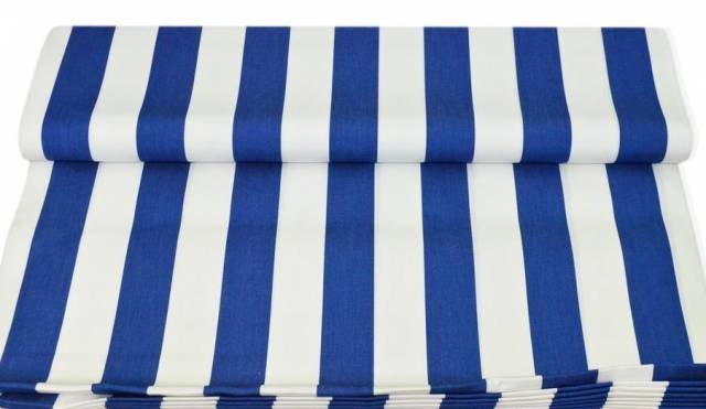 Vendita on line tenda sole taormina riga blu/bianco altezza 200 cm - tessuti per