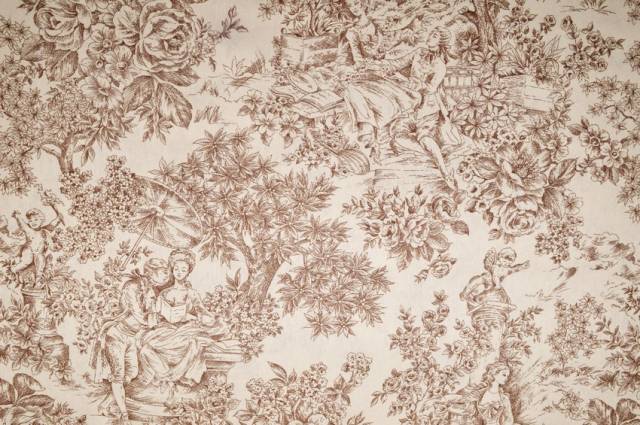 Vendita on line toile de jouy misto cotone beige - cotoni