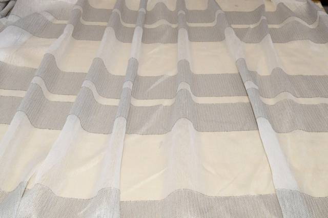Vendita on line tessuto tenda riga orizzontale grigia - tessuti per in offerta