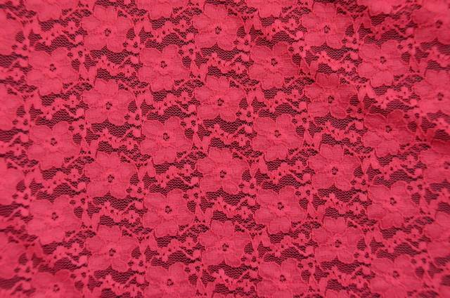 Vendita on line pizzo strecth fuxia - tessuti abbigliamento ricamati e pizzi