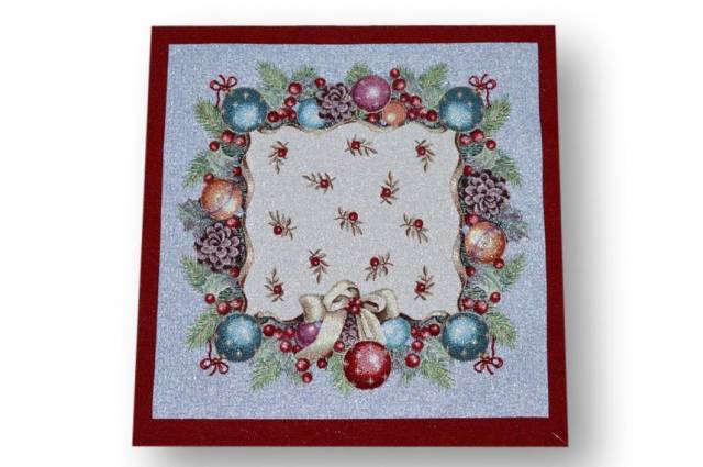 Vendita on line gobelin natale fantasia 11544 misura cm 47x47 - tessuti arredo casa gobelin cuscini 47x47 natalizi