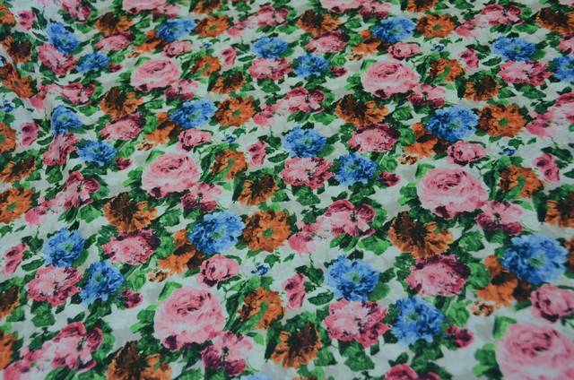 Vendita on line tessuto kway fantasia fiori - occasioni e scampoli