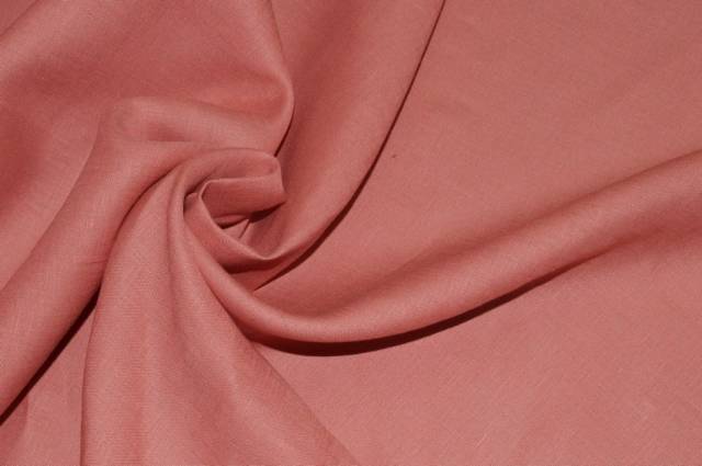 Vendita on line tessuto puro lino rosa antico - tessuti abbigliamento