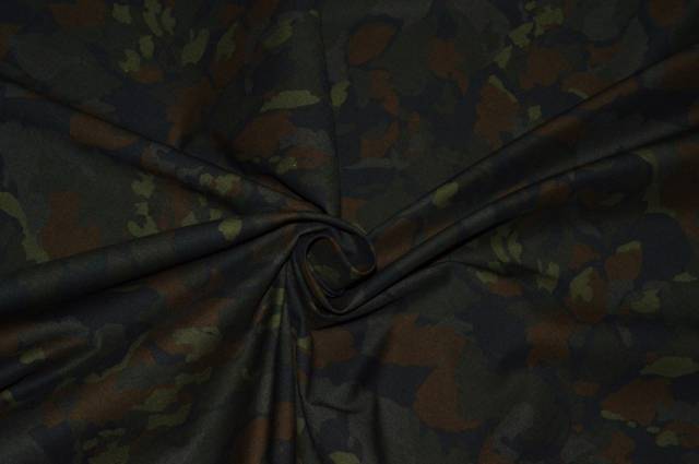Vendita on line tessuto popeline cotone fantasia camouflage scuro - tessuti abbigliamento camiceria