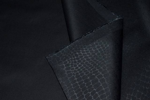 Vendita on line tessuto cotone pitonato nero - cotoni fantasie varie