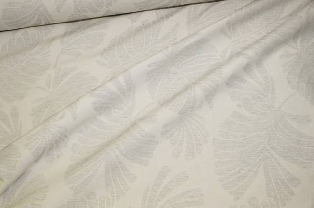 Vendita on line tessuto jacquard naturale fantasia palme - tessuti arredo casa jacquard & damascati