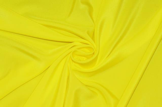Vendita on line tessuto crepe de chine giallo flou - tessuti abbigliamento poliestere 