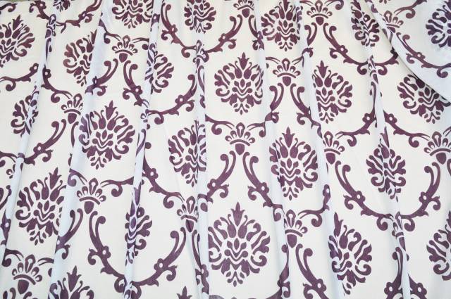 Vendita on line tessuto tenda fantasia medaglione color vinaccia - tessuti per in offerta
