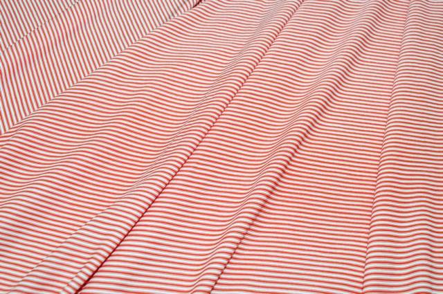 Vendita on line tessuto maglina viscosa micro righino rosso - tessuti abbigliamento viscosa