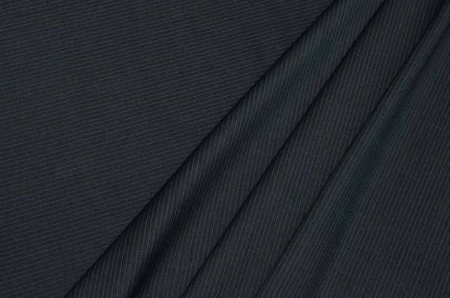 Vendita on line tessuto pura lana per abiti grigio antracite rigatino - tessuti abbigliamento lana gessati
