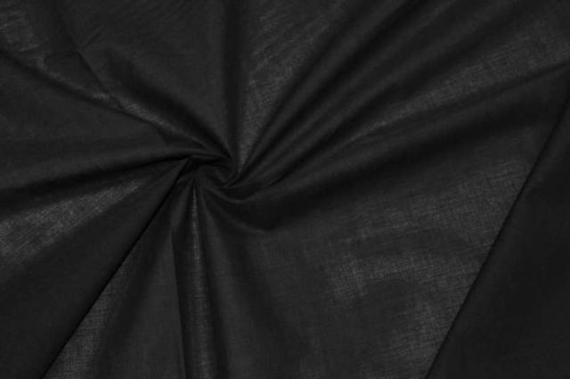 Vendita on line tessuto mussola cotone nero - tessuti abbigliamento
