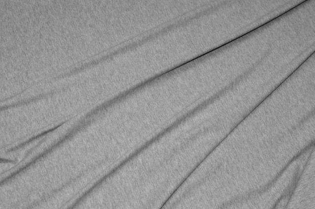 Vendita on line tessuto maglina cotone grigio chiaro melange - tessuti abbigliamento